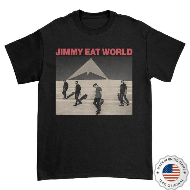 Official Jimmy Eat World Pyramid Photo Shirts (Black)