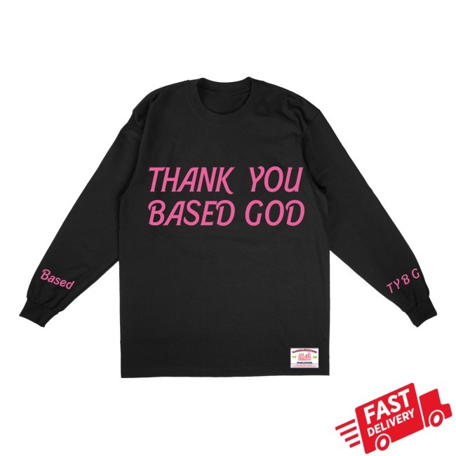 Lil B Thank You Basedgod Barsleeve L/S Tee Basedworld Merch