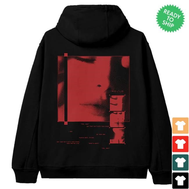 Official Ariana Grande Merch Store Ariana Grande Eternal Sunshine Close Up Hooded Sweatshirt ArianaGrande