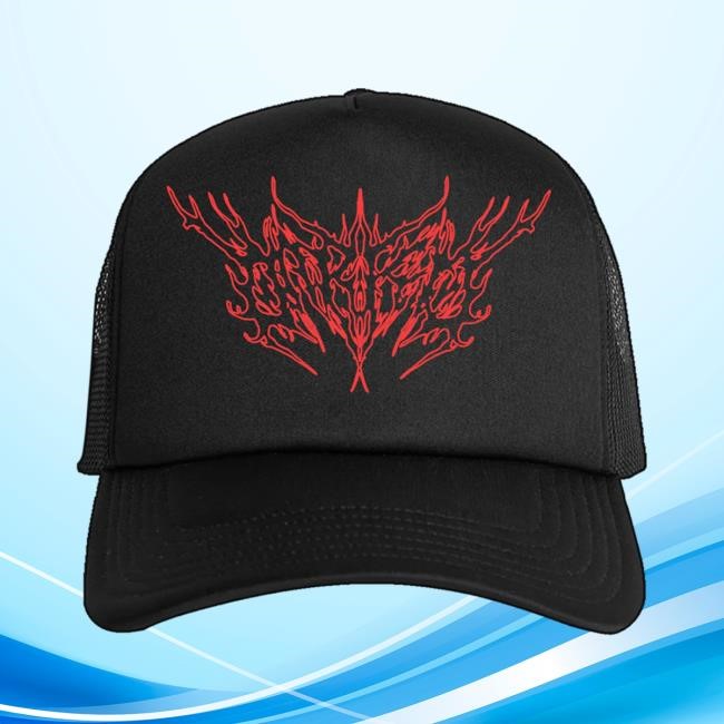 Raffle Entry Red OutLine Logo Trucker Cap Darko US Merch