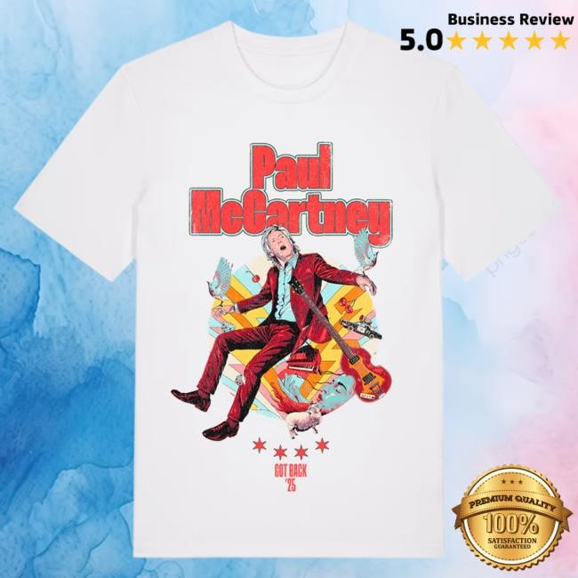 Official Paul Mccartney Got Back 2025 Chicago Event Tees