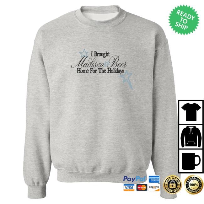 Official Madison Beer Merch Store Madison Beer Home for the Holidays Grey Hood MadisonBeer