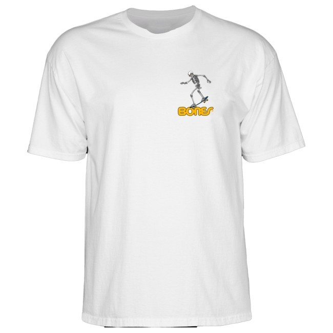 Powell Peralta Sk8Board Skeleton '3' T-Shirt White Shirt