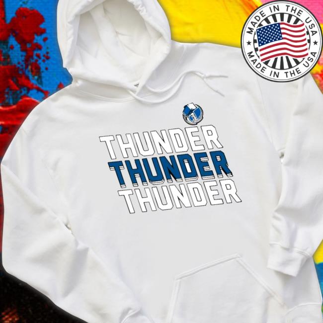 Official Thunder logo blue 84 gray Cap Official Thunder logo blue 84 gray Shirts