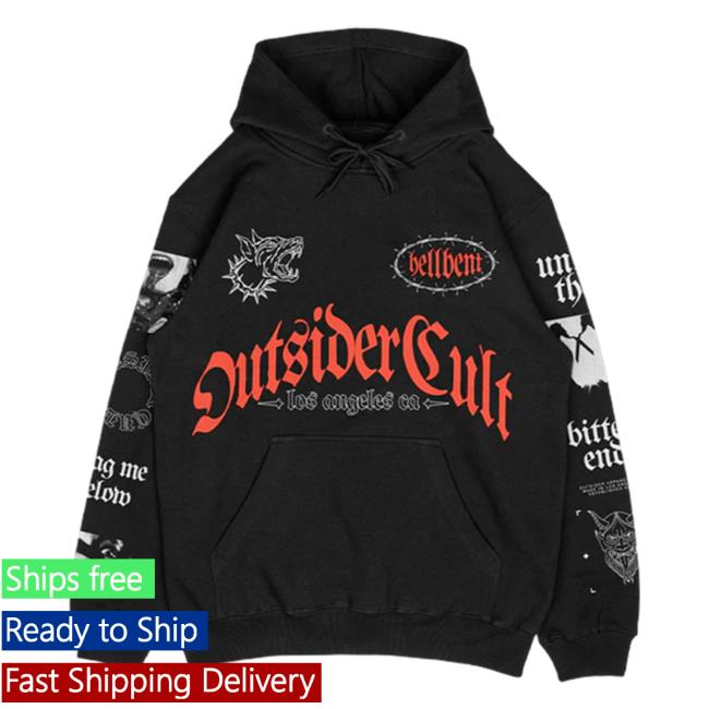Official Outsider Apparel Merch Hellbent Los Angeles Ca Hoodies