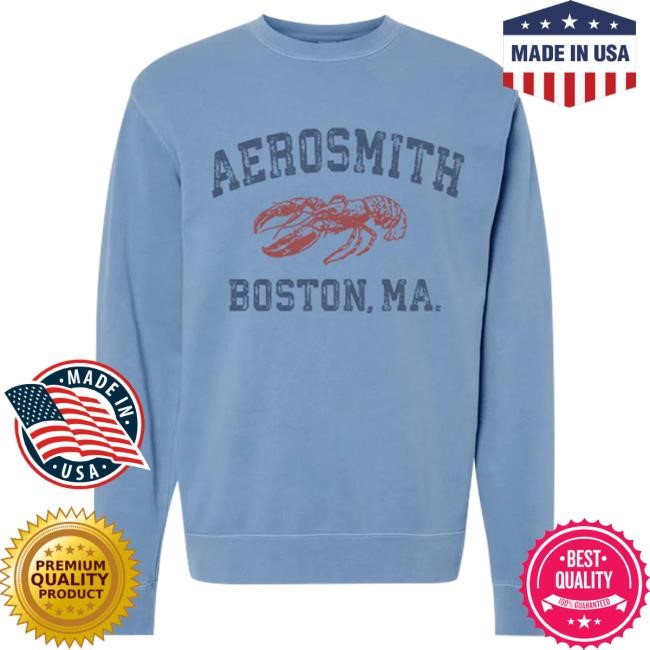 Official Aerosmith Shop Aerosmith & Yungblud - Boston Lobster Crew Neck Sweatshirt