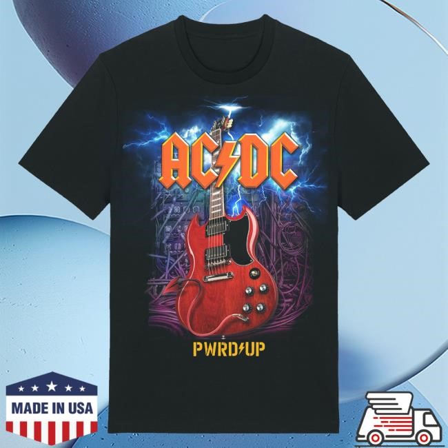 Official Ac Dc Merch Store Ac/Dc Angus Guitar 2024 Tour Top Shirt Ac Dc Shop Acdc Clothing