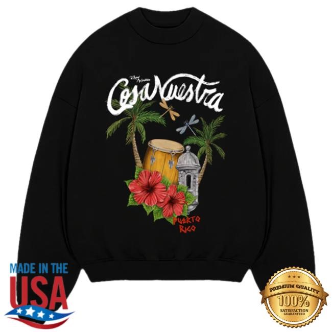 Official Rauw Alejandro Merch Store Shop Caribeño Crewneck Black