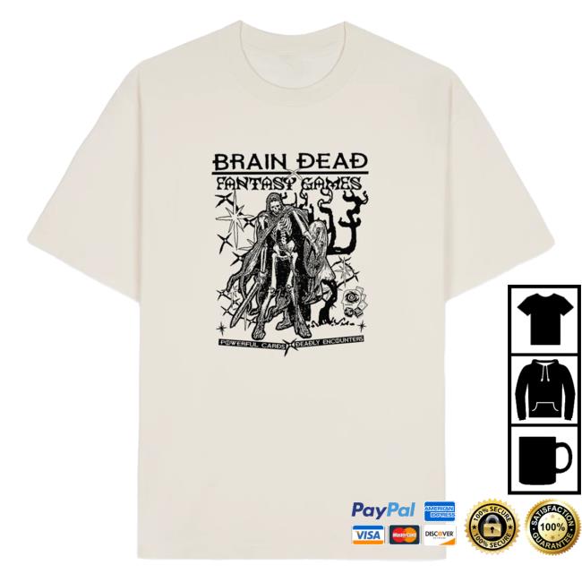Official Brain Dead Merch Store We Are Brain Dead Fantasy Games New Shirt Brain Dead Apparel Clothing Shop BrainDead