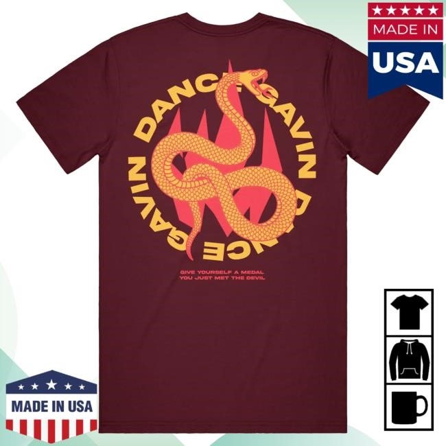 Official Dance Gavin Dance Merch Viper - Burgundy Popover Shirt DanceGavinDance