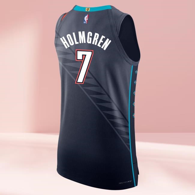 Oklahoma City Thunder Chet Holmgren 2025-26 City Edition Stitched