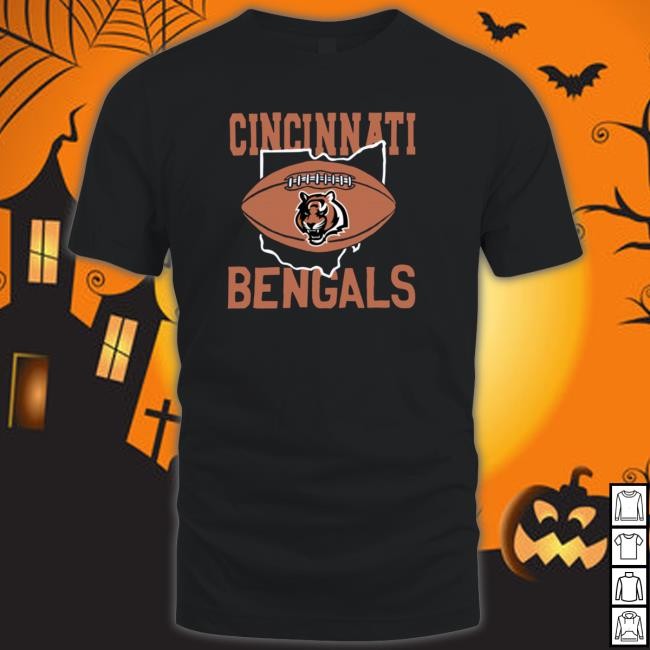 Cincinnati Ohio Bengals Logo Homage T-Shirt