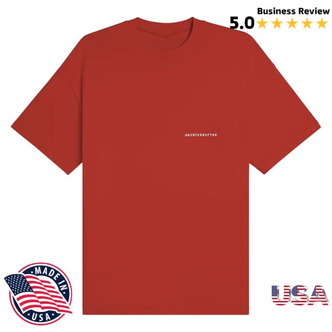 Official Maverick Carter Uninterrupted Clothing Store Shop Fundamentals Tee Brick Red Mavcarter