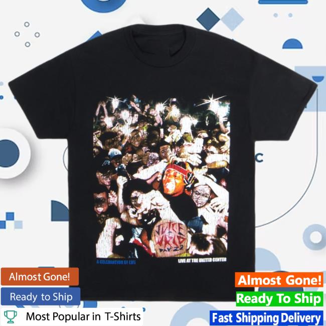 Official 999 Club Juice Wrld Merch Store Celebration Of Life Tee Shirt Black 999Club Clothing JuiceWrld