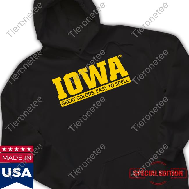 Official Raygun Iowa Great Colors Easy To Spell Tee