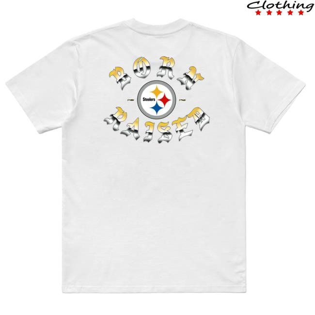 Born X Raised + Pittsburgh Steelers Metal Rocker New Tee