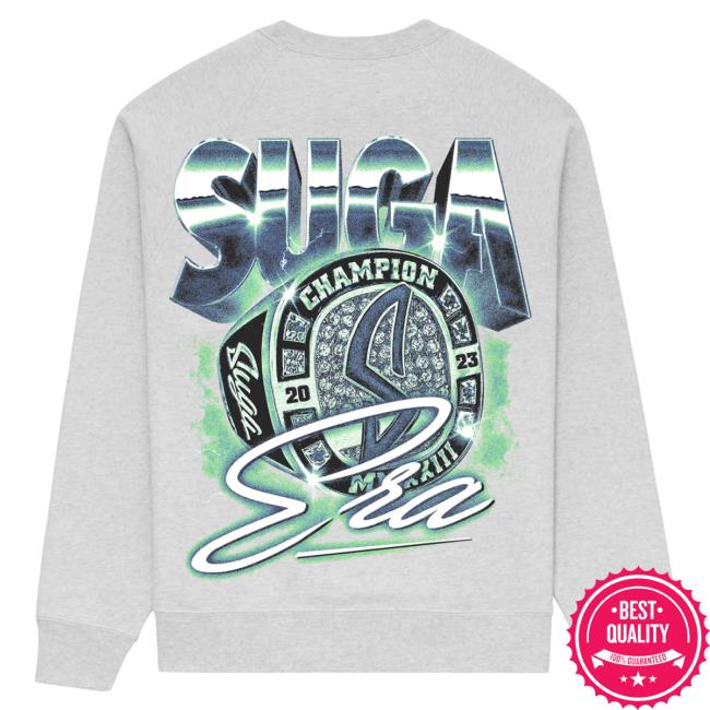 Official The Suga Merch Shop Suga Era Ring Heather Grey Hot Shirt Sugashop Store