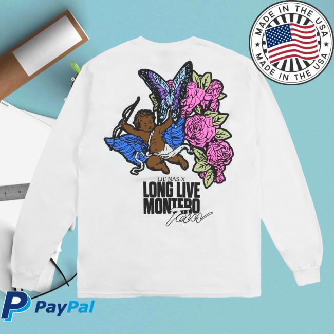 Official Lil Nas X Merch Store Lil Nas X Cupid White Long Sleeve Shirt New Lil Nas X Apparel Clothing Shop LilNa