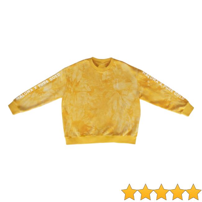 Dyed Gold Crew neck Sweatshirt