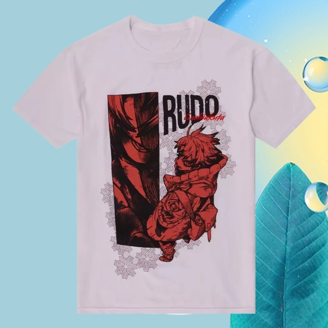 Official Gachiakuta Rudo Red Panel New Tee - Gachiakuta