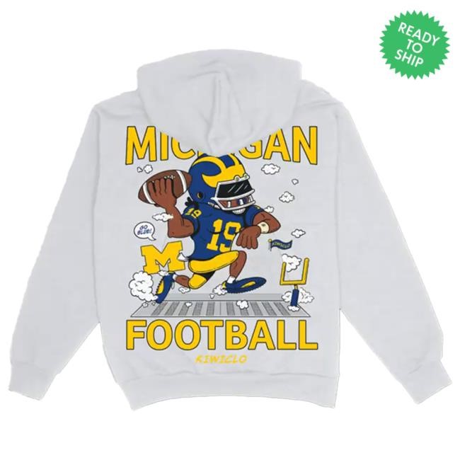 Official Kiwiclo X Bryce Underwood Michigan FootBall Navy Attractive Hoodie