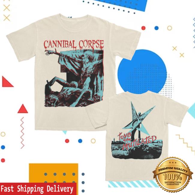 Official Cannibal Corpse Merch Store Tomb Of The Mutilated Bootleg Hot Shirt Ivory CannibalCorpse