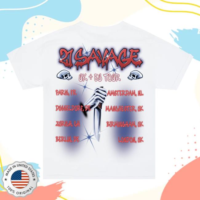 21 Savage Merch Mask T-Shirt Official 21 Savage Merch Mask Tee