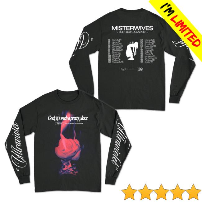 Official MisterWives Merch Store MisterWives Tour Black Long Sleeve Shirts