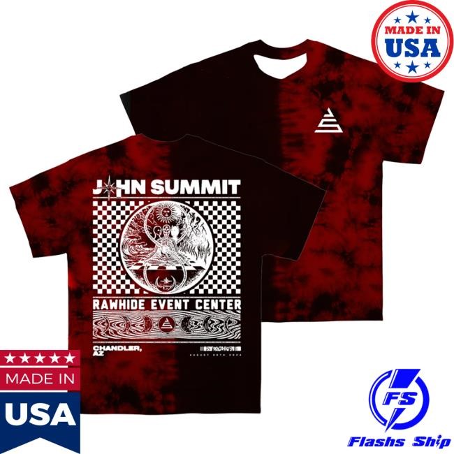 Official John Summit Merch Store Comfort In Chaos X Rawhide Az Dyed T-Shirts
