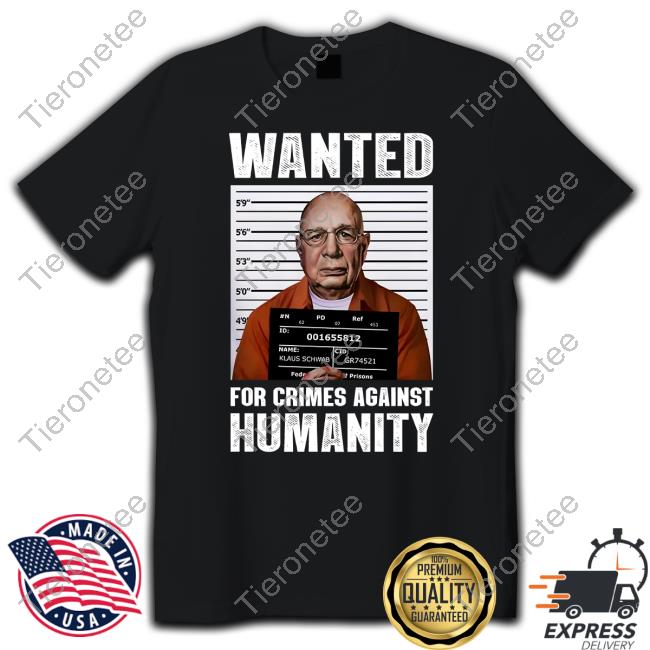 Wide Awake Media Klaus Schwab Wanted Poster Tee Shirt