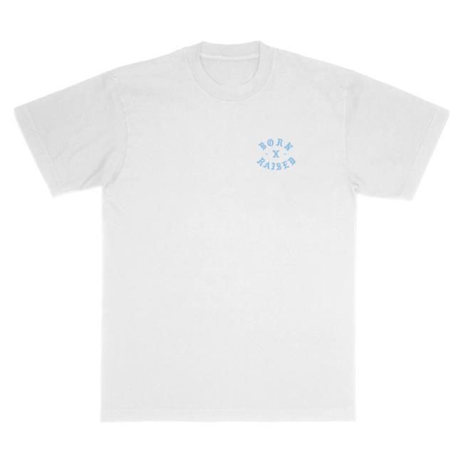 Official Born X Raised Merch Store Shop Precious Rocker Shirt: White BornXRaised
