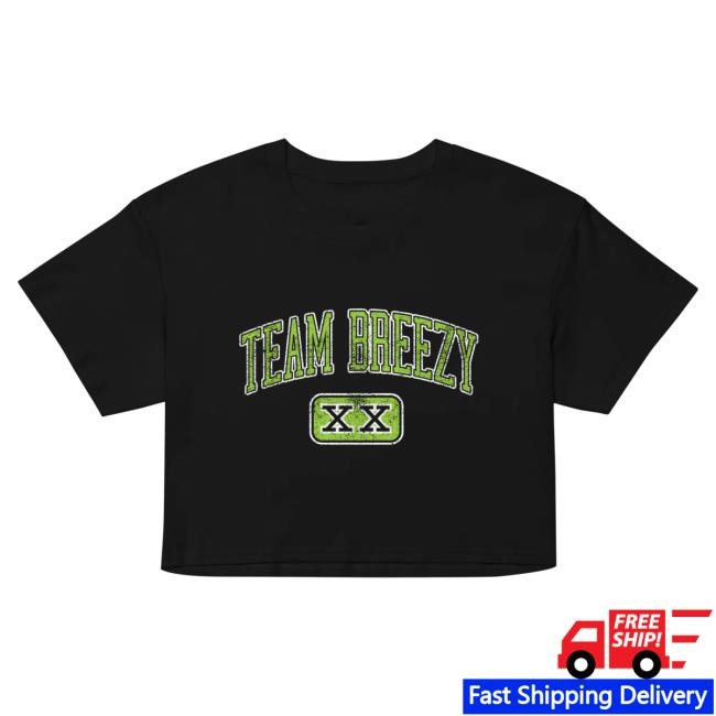 Chris Brown Team Breezy Tailgate Women's Croptop Hot Shirt