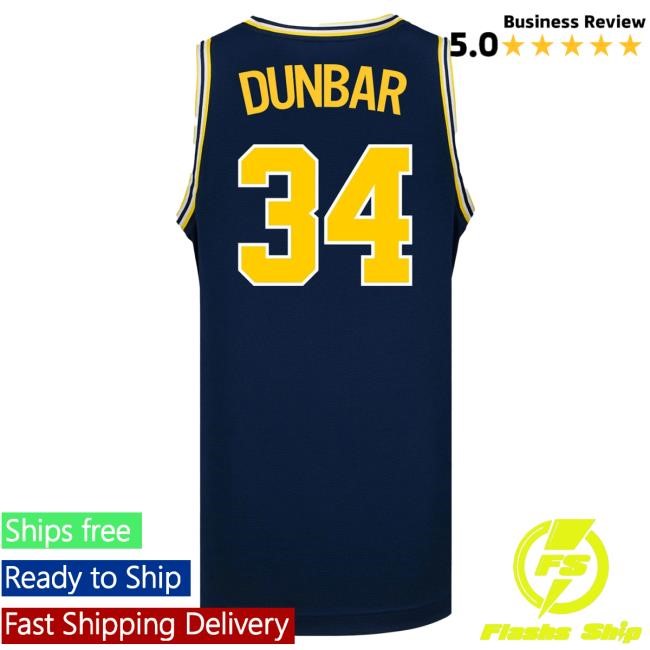 Michigan Wolverines #34 Aaiyanna Dunbar Student Athlete Blue Women's Basketball Jersey Shirt | The M Den Official Merch Store Shop