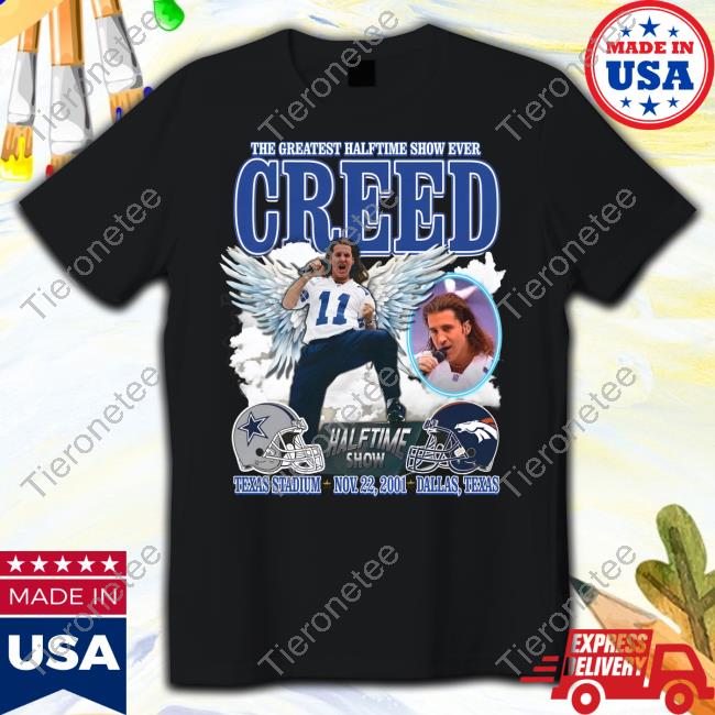 Goodshirts Merch The Greatest Halftime Show Ever Creed Texas Stadium Tee
