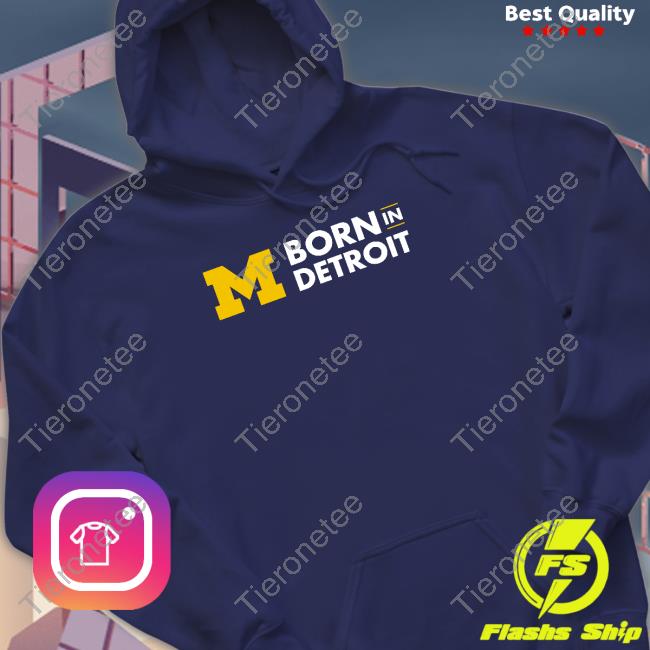Official Michigan Born In Detroit Block M Tee