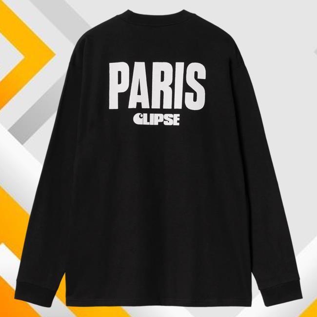 Carhartt Wip X Clipse Paris Long Sleeve Tee (Black) | Clipse Merch Store Official