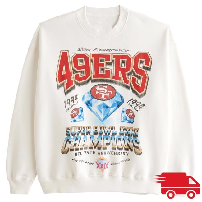 Iconic 49ers Graphic Crew Sweatshirt NFL Football 2026