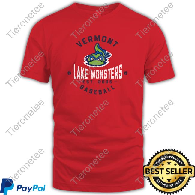 Official MiLB Vermont Lake Monsters Baseball Long Sleeve Tee