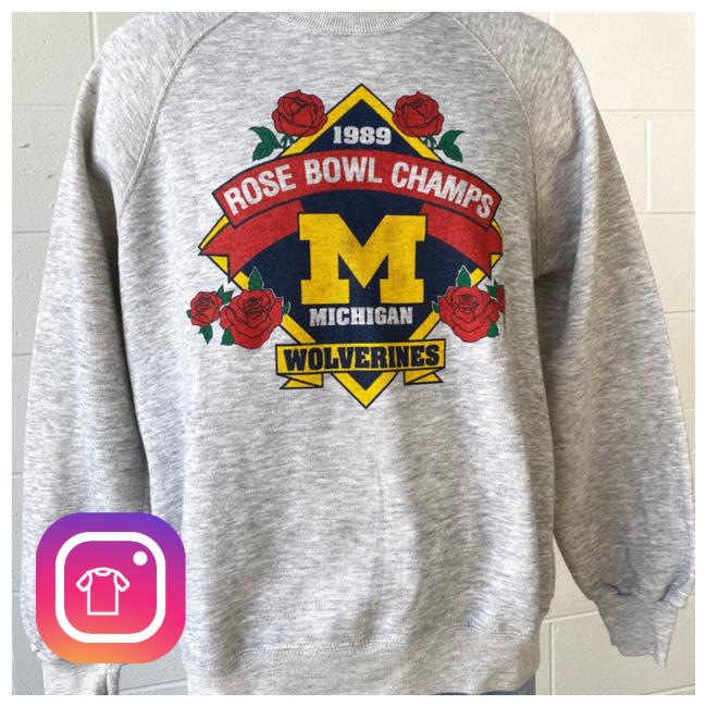University Of Michigan 1989 Rose Bowl Champs Sweatshirt