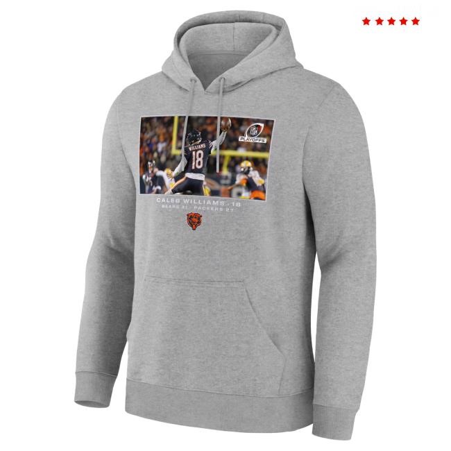 Chicago Bears Caleb Williams Wild Card Hoodie Gray NFL Hot Fan Season