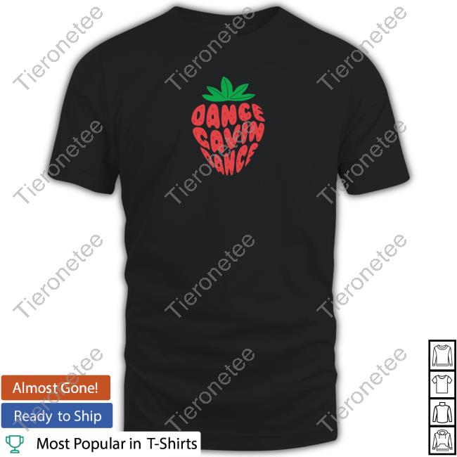 Dance Gavin Dance Strawberry Text Black TankTop
