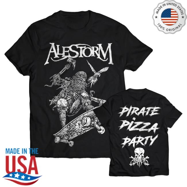 Official Alestorm Merch Store 'Pirate Pizza Party' Top Shirt Alestorm Clothing
