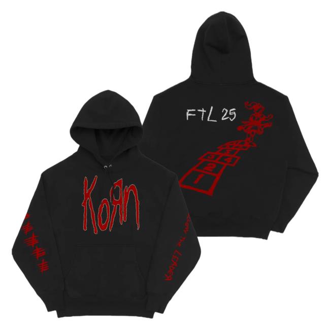 Official Korn Clothing Store Shop Merch Korn FTL 25 Hopscotch Sweater Korn Follow The Leader