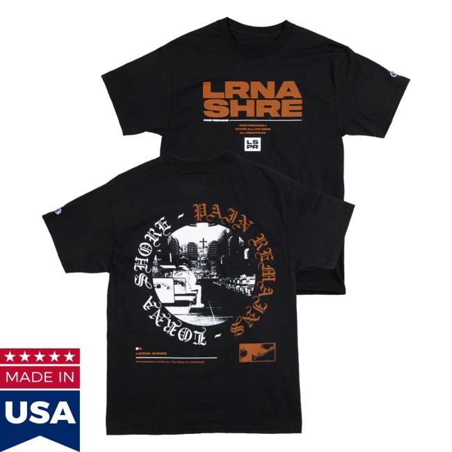 Official Lorna Shore Store Merch Lorna Shore x Champion Pain Remains II: After All I've Done, I'll Disappear Shirt New Black LornaShore