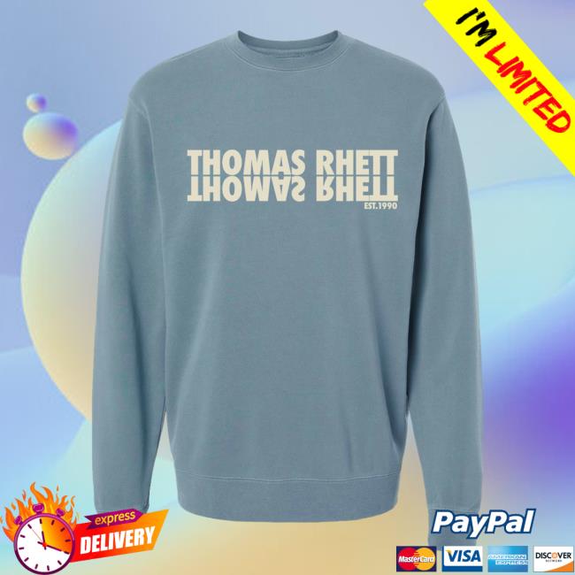 Official Thomas Rhett Store Shop Merch Tour 2024 Slate Blue Hoodie