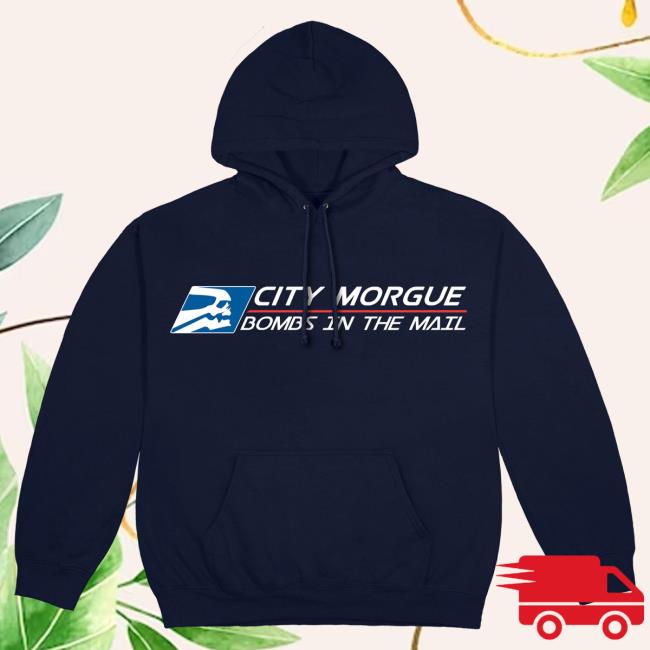 Official City Morgue Merch Store Shop Bombs In The Mail Courier Popover Hoodie CityMorgue