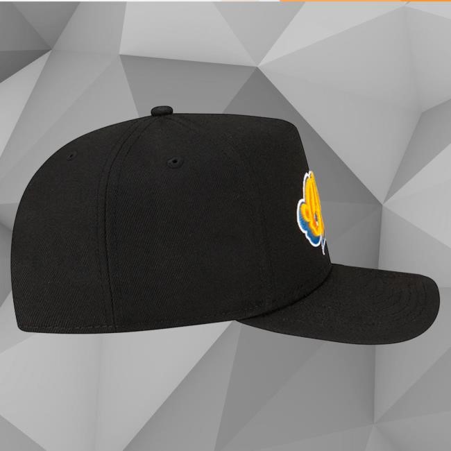 Official Born X Raised + Chargers Pro Script A-Frame Snapback Hat: Black NFL 2025 Kickoff