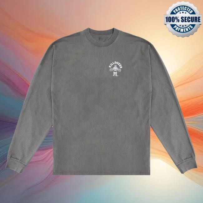 Official Killdozer Merch Killdozer Long Sleeve Tee - Faded Grey Marvin Heemeyer