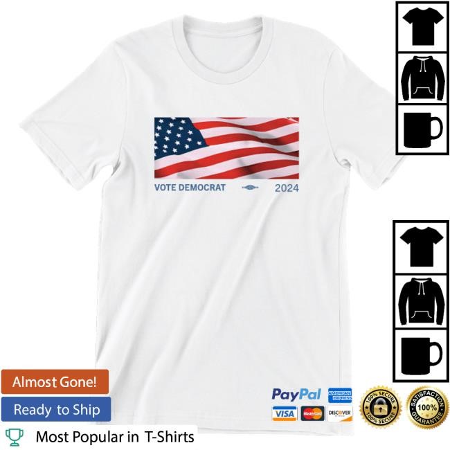 Official Democrat Merch Store Vote Democrat Flag White New Shirt Democrat Apparel Clothing Shop