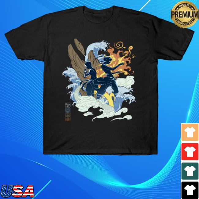 Avatar The Last Airbender Merch The Two Avatars Tee
